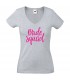 T-Shirt Vrouw V-Hals Bride Squad