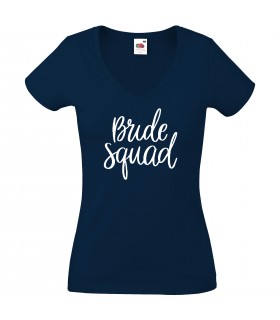 T-Shirt Femme Col-V Bride Squad