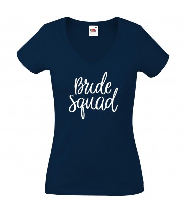 T-Shirt Ladies V-Neck Bride Squad