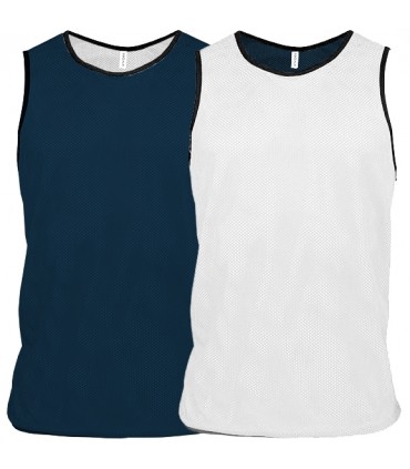 Multi-Sports Reversible Bibs Adult - Navy - Wit