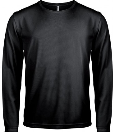 Herensportshirt Lange Mouwen - Zwart