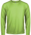 Herensportshirt Lange Mouwen - Limoen Groen