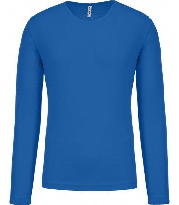 Men's long-sleeved sports T-shirt - Royal Blue