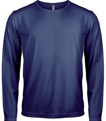 Men's long-sleeved sports T-shirt - Navy