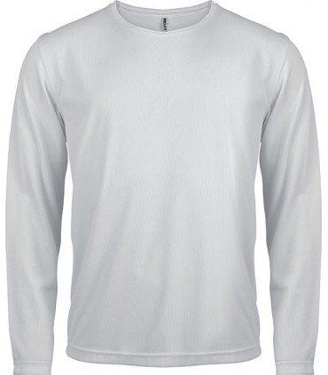 Men's long-sleeved sports T-shirt - White