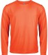 T-Shirt Sport Homme Manches Longues - Orange Fluo