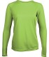 Women's long-sleeved sports T-shirt - Lime