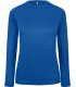 Women's long-sleeved sports T-shirt - Royal Blue