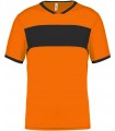 Adult short-sleeved Shirt - Orange Black