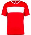 Maillot manches courtes Adulte - Rouge Blanc