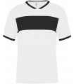 Adult short-sleeved Shirt - White Black