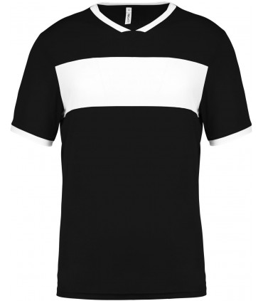Maillot manches courtes Enfant - Noir Blanc