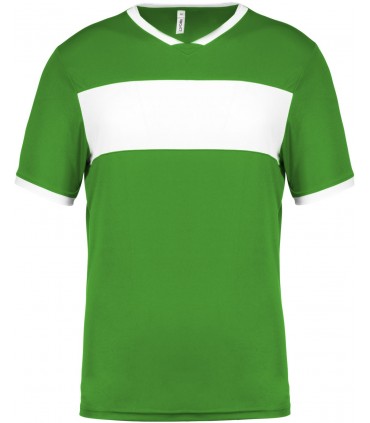 Kid short-sleeved Shirt - Green White
