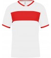Maillot manches courtes Enfant - Blanc Rouge