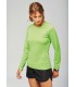 Women's long-sleeved sports T-shirt - Fluo Orange