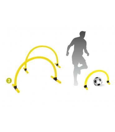 Football passing trainer arc