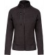 Veste zippée chinée femme gris foncé