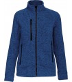 Ladies’ full zip heather jacket royal blue