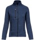 Veste zippée chinée femme navy