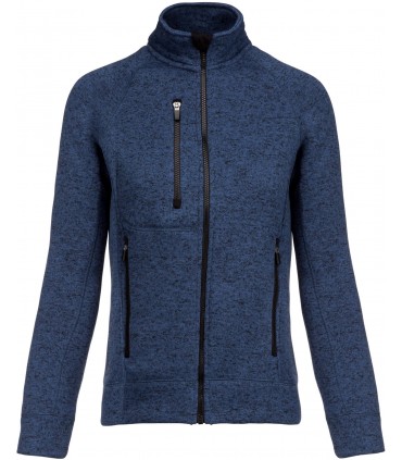 Ladies’ full zip heather jacket navy