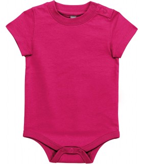 Babies' short-sleeved bodysuit Fuchsia