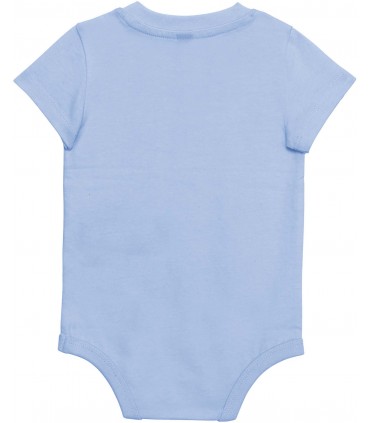 Babies' short-sleeved bodysuit sky blue