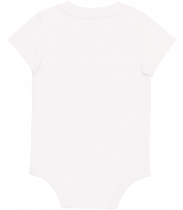 Babies' short-sleeved bodysuit white