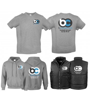 Pack workwear 1 grijs - zwart