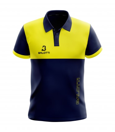 Polo Balotti Navy - Jaune