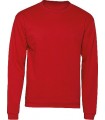 Sweat col rond Rouge
