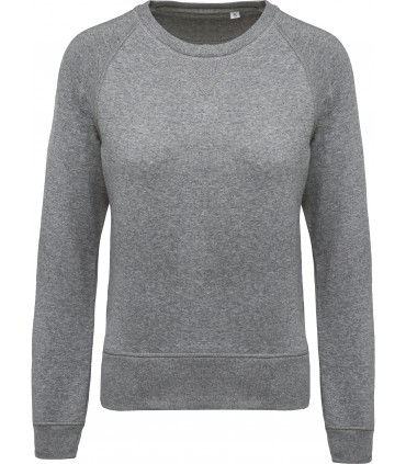 Sweat femme bio Gris chiné