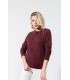 Sweat femme bio rouge