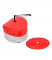 24 Field markers 15cm red white
