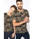Men's short-sleeved camo t-shirt - olive