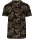 T-shirt camo korte mouwen - olijf