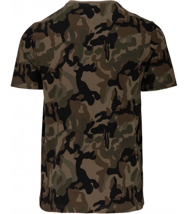 T-shirt camo korte mouwen - olijf
