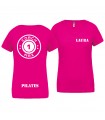 Dames t-shirt V-hals coach1max fushia Pilates