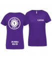 Dames t-shirt V-hals coach1max violet Zumba
