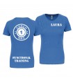 T-shirt col rond femme coach1max aquablue FT