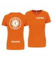 T-shirt col rond femme coach1max orange Pilates
