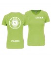 T-shirt col rond femme coach1max lime Pilates
