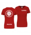 T-shirt dame coach1max rood Pilates