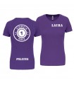 T-shirt col rond femme coach1max violet Pilates