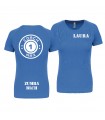 T-shirt col rond femme coach1max aquablue Zumba