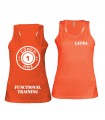 Ladies' sports vest coach1max orange FT