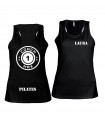 Ladies' sports vest coach1max black Pilates