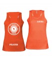 Ladies' sports vest coach1max orange Pilates
