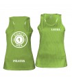 Ladies' sports vest coach1max lime Pilates