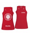 Ladies' sports vest coach1max red Pilates