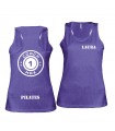 Ladies' sports vest coach1max violet Pilates